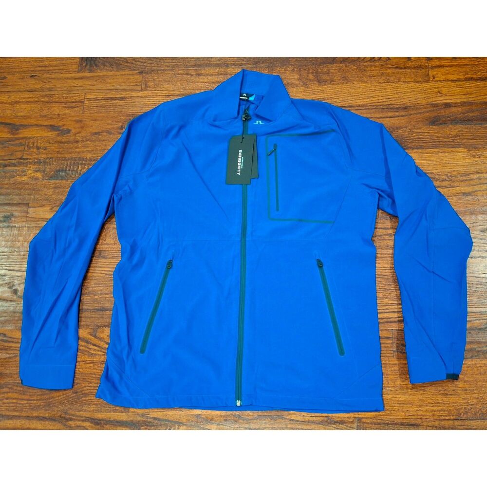 NWT J.Lindeberg Strong Blue Full Zip Kinetic Jacket Soft Shell Men's Size XL